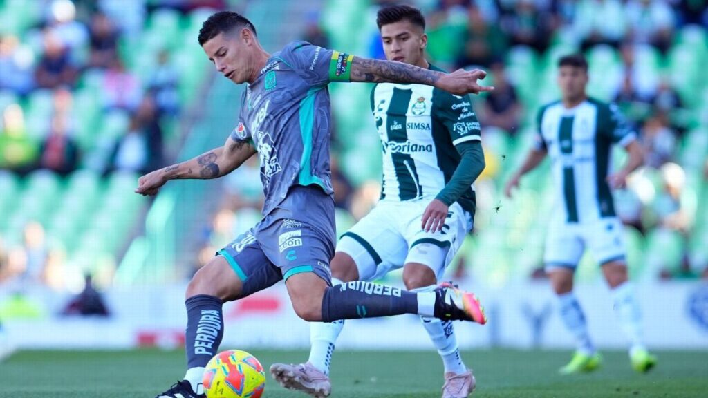 Cómo fue el partido de James Rodríguez en Santos Laguna vs. León