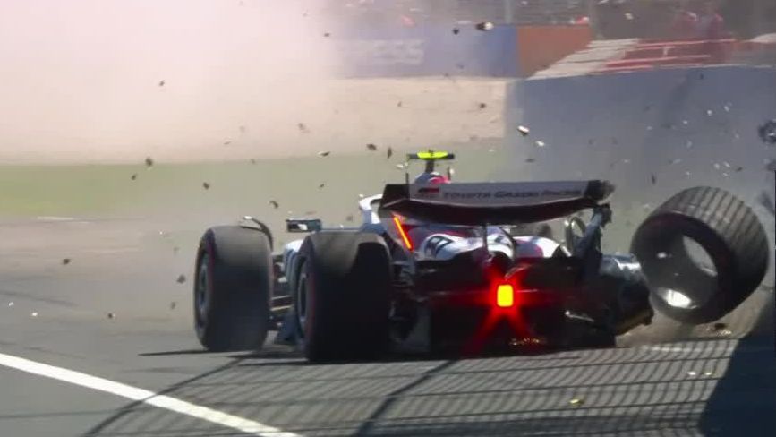 F1: Oliver Bearman destruyó su Haas en Australia