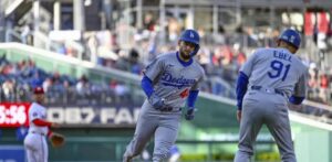 Dodgers evitan barrida ante los Nacionales con ayuda de cuadrangular de Teoscar Hernández