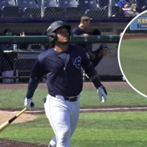 ¿Jonrón de oro y bat flip ÉPICO? Prospecto Michael Arroyo dio una “clase”