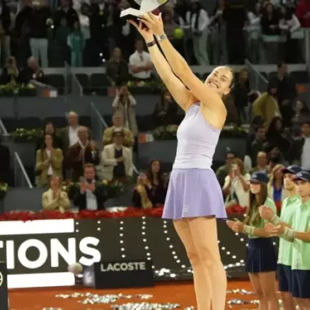 Sabalenka conquista el Abierto de Madrid por tercera vez al vencer a Gauff en sets corridos