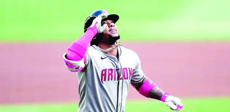 Ketel Marte dispara dos jonrones en las victoria de los D-Backs sobre los Bravos