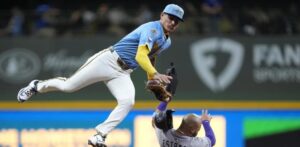 Jonrón de tres carreras de Chourio lleva a Cerveceros a vencer 10-6 a los Rockies