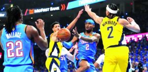 Gilgeous Alexander anota 34 y el Thunder supera a los Pacers para igualar la final de la NBA