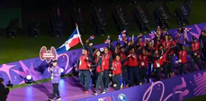 Delegación RD se pasea en ceremonia Panam Junior Asunción