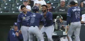 Junior Caminero pega jonrón 34 y los Rays vencen 8-2