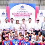 Vice Raquel Peña y ministro Kelvin Cruz inauguran el multiuso en Las Guaranas