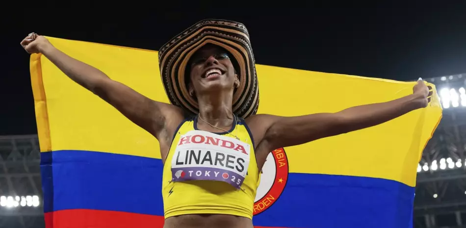 Natalia Linares logra la medalla de bronce para Colombia en el salto largo del Mundial de atletismo
