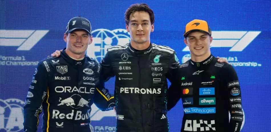 George Russell logra la pole en el GP de Singapur y Verstappen supera a McLaren