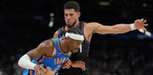 Booker apuntilla a los Thunder y Lakers sudan ante Grizzlies en la NBA