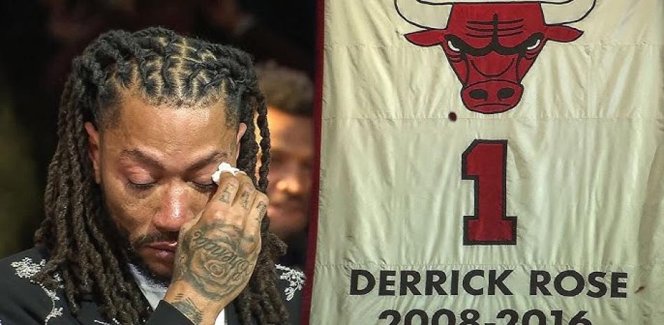 Los Bulls retiran el número 1 de Derrick Rose