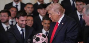Sorprende la visita de Messi con el Inter a Trump en la Casa Blanca