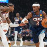 Gilgeous-Alexander anotó 37 puntos y los Thunder vencieron a los Suns para ponerse 2-0 en la serie