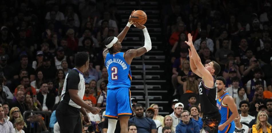 Gilgeous-Alexander anotó 31 y Oklahoma completa barrida sobre Suns