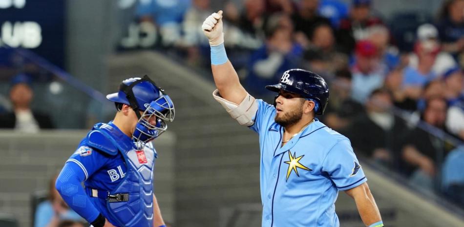 Aranda da cuadrangular y los Rays vencen Toronto y se afianzan en la cima