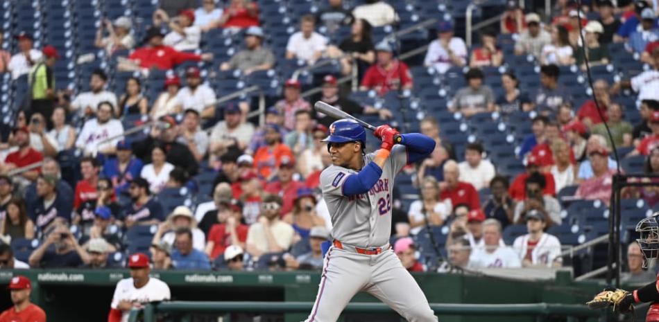 Juan Soto batea dos imparables en la victoria de los Mets sobre los Nacionales