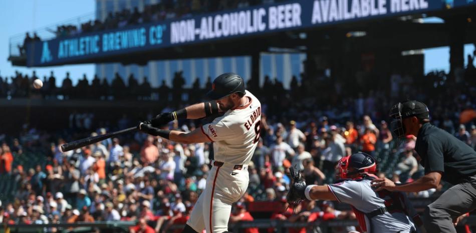 Grand slam de Eldridge en el noveno corona gran remontada de los Gigantes