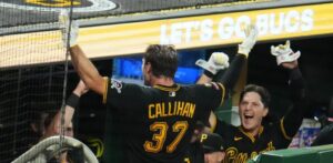 El novato Callihan da 2 HRS y los Piratas derrotan a los Dodgers
