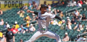 Eury Pérez lanzó perfecto durante 7 entradas y Marlins vencen Atléticos