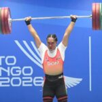 Yudelina Mejía conquista la presea dorada en envión en los 86 kilogramos en levantamiento de pesas