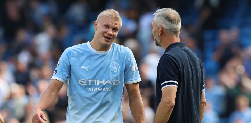 Haaland debuta nuevo look en su regreso a la Premier League
