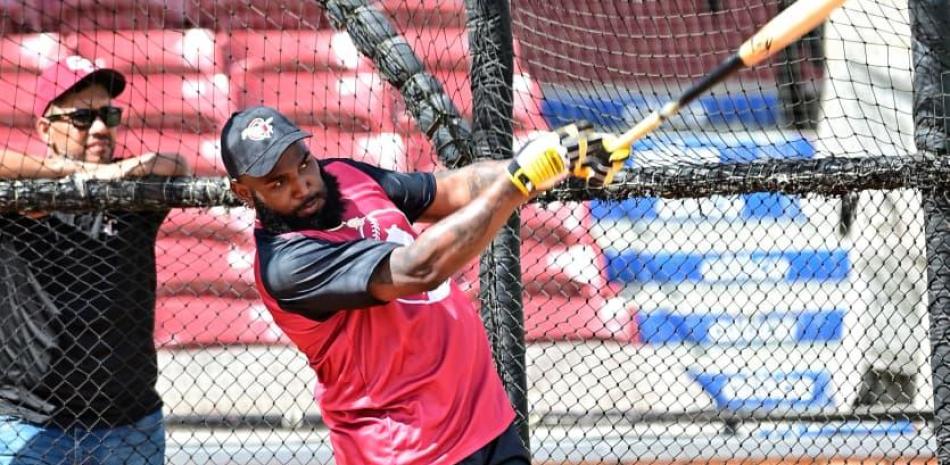 Marcell Ozuna se integraciones a los entrenamientos de los Gigantes del Cibao