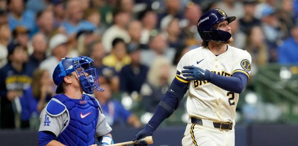 Turang, Lara y el relevo guían Cerveceros a vence Dodgers en 1er. juego de SCLN